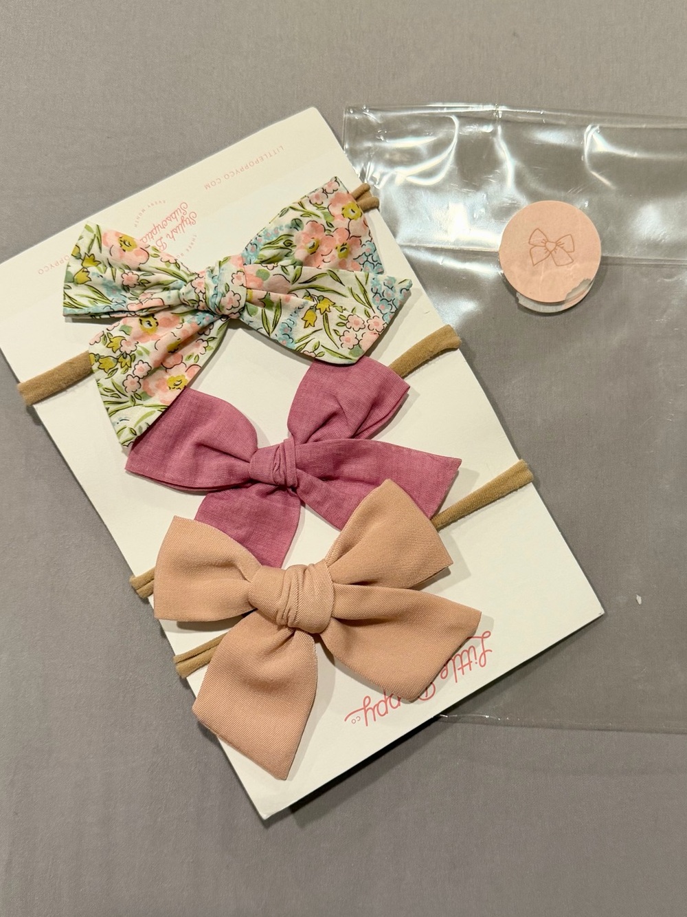 Little poppy co toddler Bow Headband Set baby/toddler